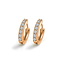 Zirkonia Oorringen Rosekleurig - 8 mm x 3 mm | Scharniersluiting