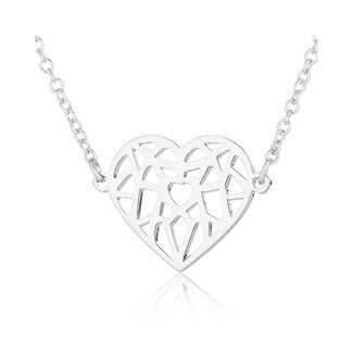 Fashion Favorite Hart Ketting - Zilverkleurig