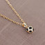 Fashion Favorite Fashion Favorite Ketting met Voetbal Hanger - Goudkleurig - 45 + 5 cm