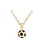 Fashion Favorite Voetbal Hanger Ketting - Goudkleurig