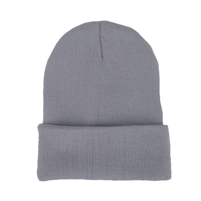 Fashion Favorite Beanie Muts Uni Grijs | Polyacryl | One Size | Fashion Favorite