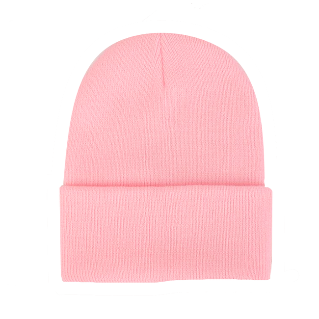 Beanie Muts Uni Lichtroze | Polyacryl | One Size | Fashion Favorite