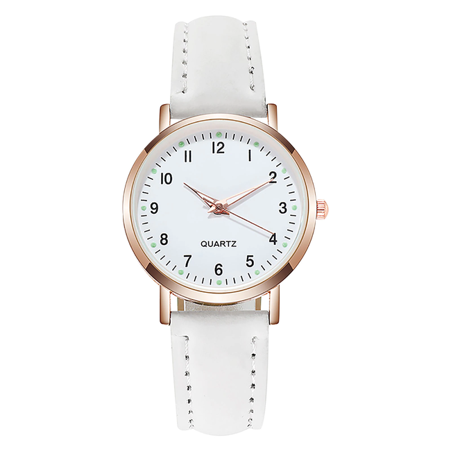 Fashion Favorite Doukou White Horloge | Suedine - Kunstleer | Wit | Ø 32,5 mm