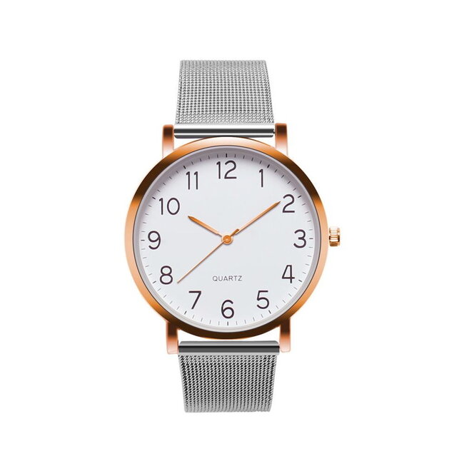 Fashion Favorite Nero Horloge Zilver / Rose Horloge | Staal | Ø 40 mm