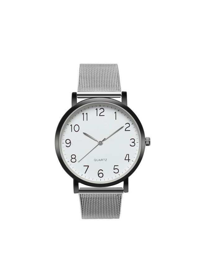Nero Horloge Zilver / Zwart
