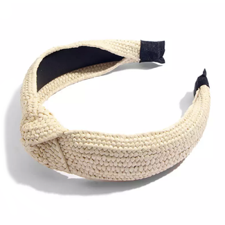 Fashion Favorite Ibiza Beach Haarband / Boho Knot Ecru