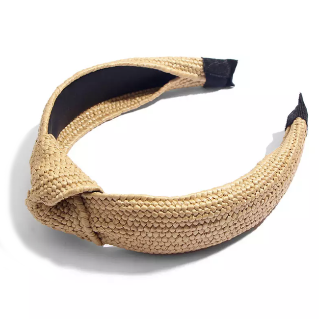 Fashion Favorite Ibiza Beach Haarband / Diadeem | Boho Knot Bruin | Rotan Look