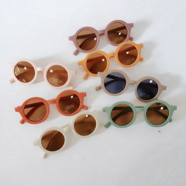 Kinder Zonnebril - Mat Taupe - Vintage - UV400