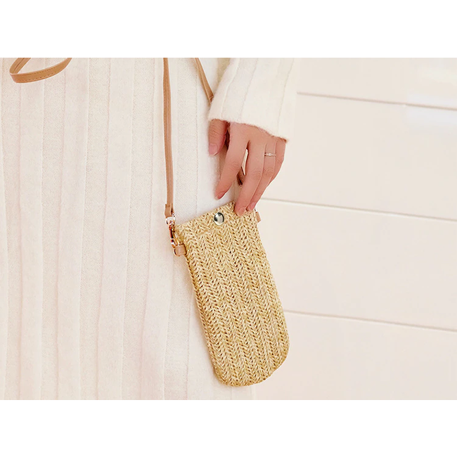 Smartphone Tasje - Stro / Riet Naturel