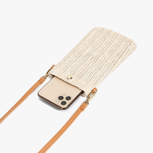 Smartphone Tasje - Stro / Riet Naturel