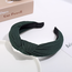 Knitted Diadeem - Donkergroen