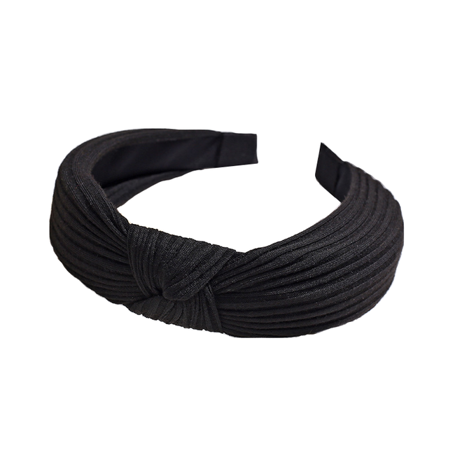 Knitted Diadeem - Zwart