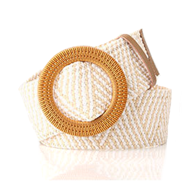 Gevlochten Riem | Creme/Beige | Rotan/Riet