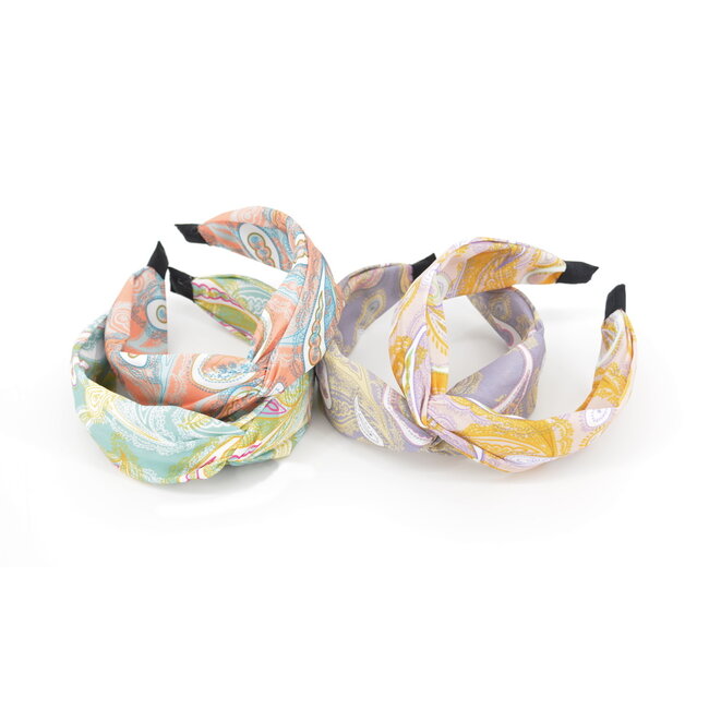 Paisley Haarband Lila | Diadeem | Katoen/Polyester