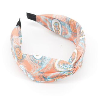 Fashion Favorite Paisley Haarband / Diadeem Koraal