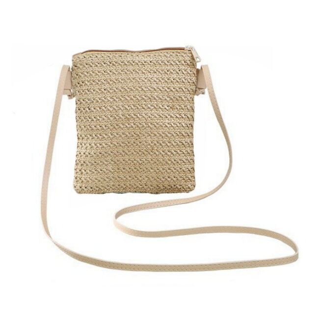 Fashion Favorite Rotan Tasje - Naturel | Telefoontasje / Strandtasje