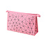 Fashion Favorite Toilettas Geometric Roze - Groot | PU-Leder | 26,5 x 17 x 9,5 cm