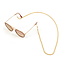 Fashion Favorite Zonnebril Ketting / Brillenkoord | Twisted Gold | Goudkleurig | 74 cm