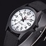 Fashion Favorite New Military Horloge | Zwart/Wit | Nylon