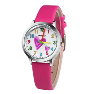 Fashion Favorite Kinder Horloge | Hartje Roze