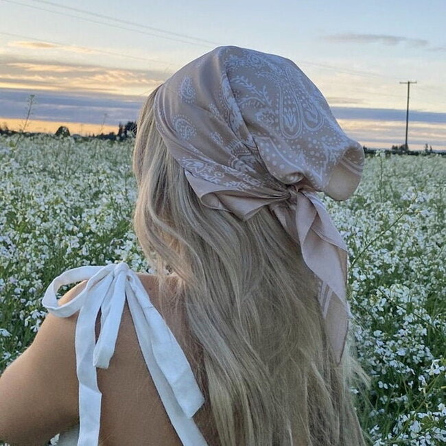 Paisley Bandana / Zakdoek Roest | Polyester - Satijnlook | 70 x 70 cm