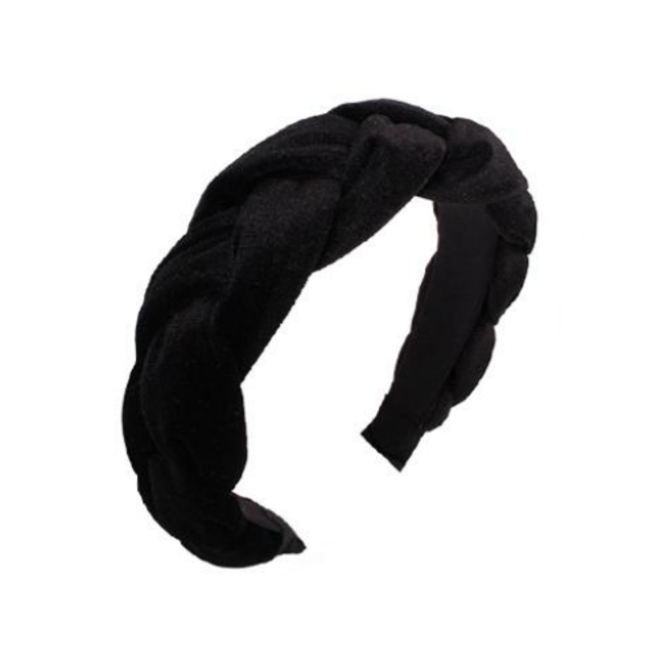 Velvet Diadeem / Haarband - Zwart