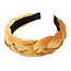 Fashion Favorite Velvet Diadeem / Haarband - Goud