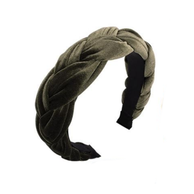 Velvet Diadeem / Haarband - Groen / Olive