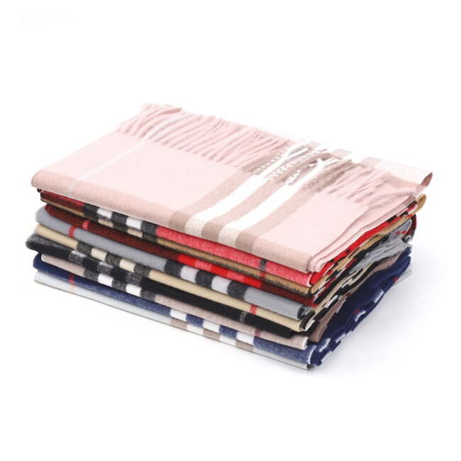 Ruit Sjaal - Beige/Zwart/Rood | 170 x 30 cm | Polyester