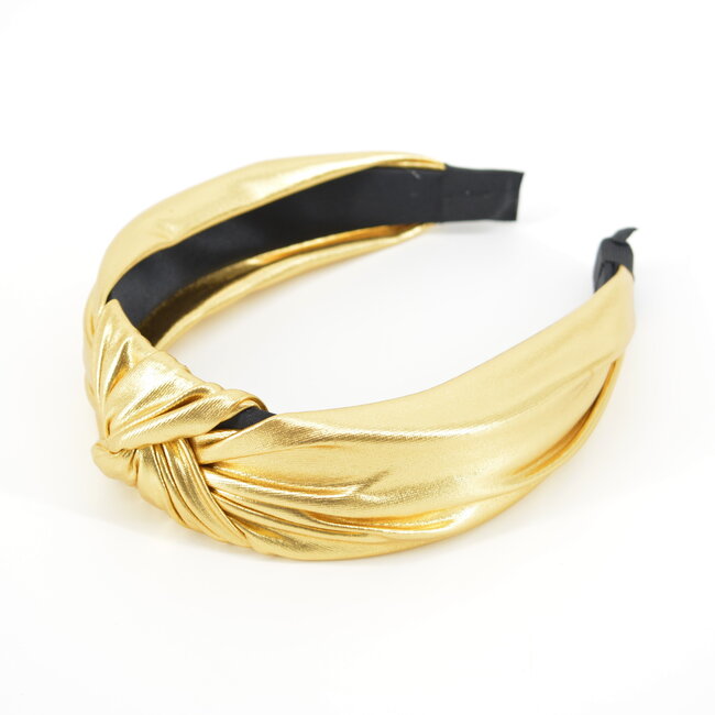 Fashion Favorite Metallic Diadeem / Haarband | Goud | Kunstleer | Fashion Favorite