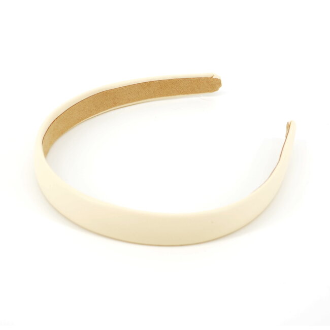 Fashion Favorite PU leder Diadeem / Haarband | Creme | Kunstleer | Fashion Favorite