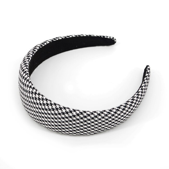 Fashion Favorite Pied-de-Poule Diadeem / Haarband | Midi | Polyester | Fashion Favorite