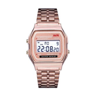 Fashion Favorite Digitaal Retro Horloge - Rosekleurig