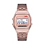 Fashion Favorite Digitaal Retro Horloge - Staal - Rosekleurig