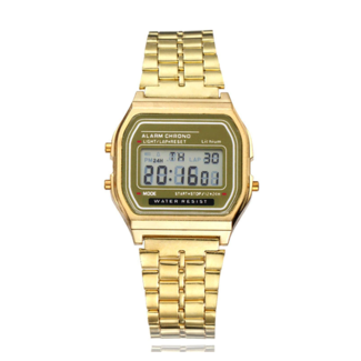 Fashion Favorite Digitaal Retro Horloge - Goudkleurig