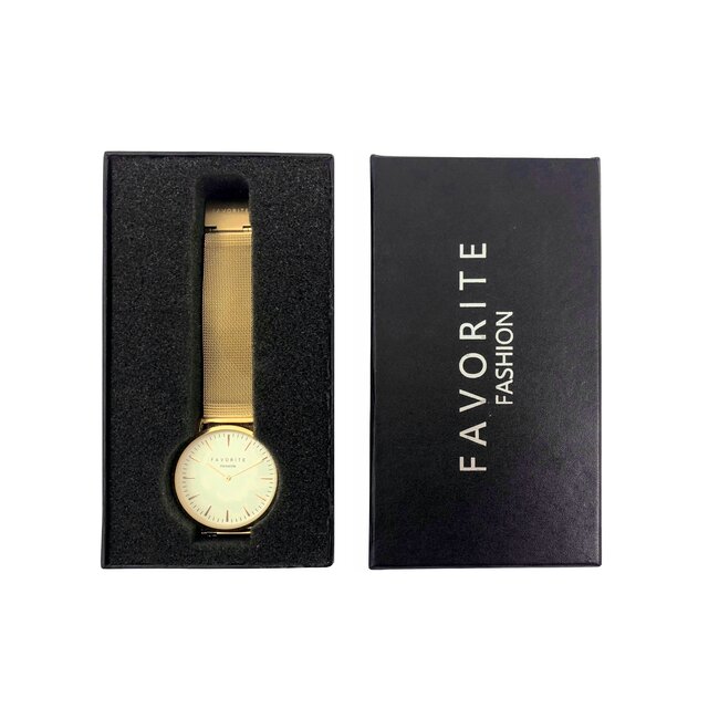 Favorite Fashion - Horloge Giftbox Zwart - 15,7 x 8,8 x 2,9 cm