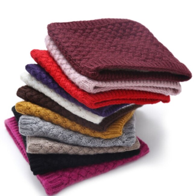 Gebreide Colsjaal Coffee | Teddy Voering | Fashion Favorite