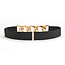 Fashion Favorite Elastische Riem | Schakel Goud | Polyester / Elastaan | Fashion Favorite