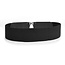 Fashion Favorite Elastische Riem | Circle Zilver | Polyester / Elastaan | Fashion Favorite