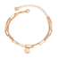 Fashion Favorite Schakelarmband Coin - Rose