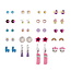 Stud Oorbellen | Candy Color | Bijoux | Set 20 Paar
