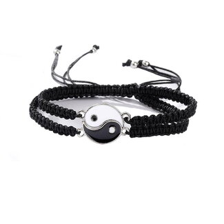 Fashion Favorite Best Friends - Yin Yang Armband | Zwart / Wit