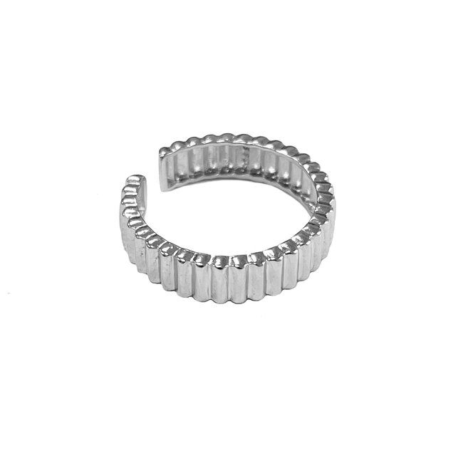 Fashion Favorite Minimal Thin Ring | Zilverkleurig | Verstelbaar 17 - 20 mm