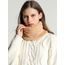 Fashion Favorite Teddy / Fleece Colsjaal - Creme | Polyester | One size