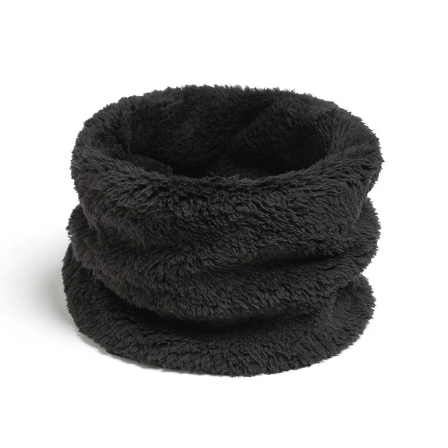 Teddy / Fleece Colsjaal - Zwart | Polyester | One size