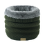 Colsjaal / Nekwarmer Groen | Gebreid - Teddy Voering