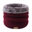 Fashion Favorite Colsjaal / Nekwarmer Wijnrood | Gebreid - Teddy Voering