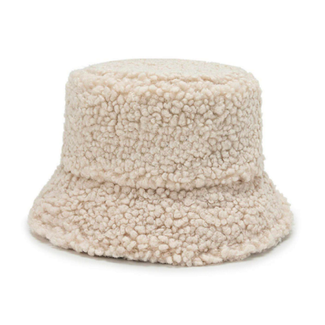 Fashion Favorite Teddy Bucket Hat - Creme