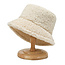Fashion Favorite Teddy Bucket Hat / Vissershoed - Creme | Polyacryl | One Size