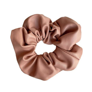 Fashion Favorite Haarelastiek / Scrunchie PU Leder - Oudroze